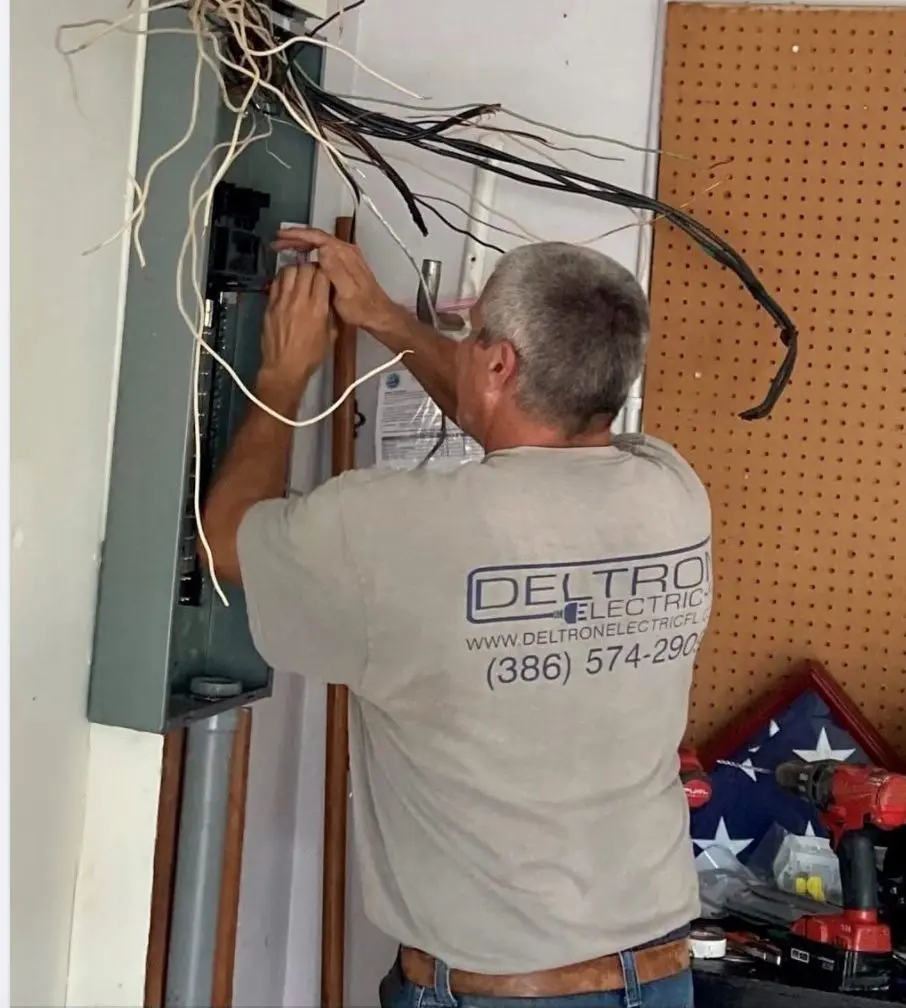Electrician Fixing Electrical Panel