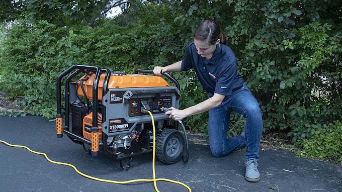 Technician installing a generator Merritt Island, FL