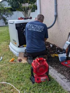 a Generac generator at home