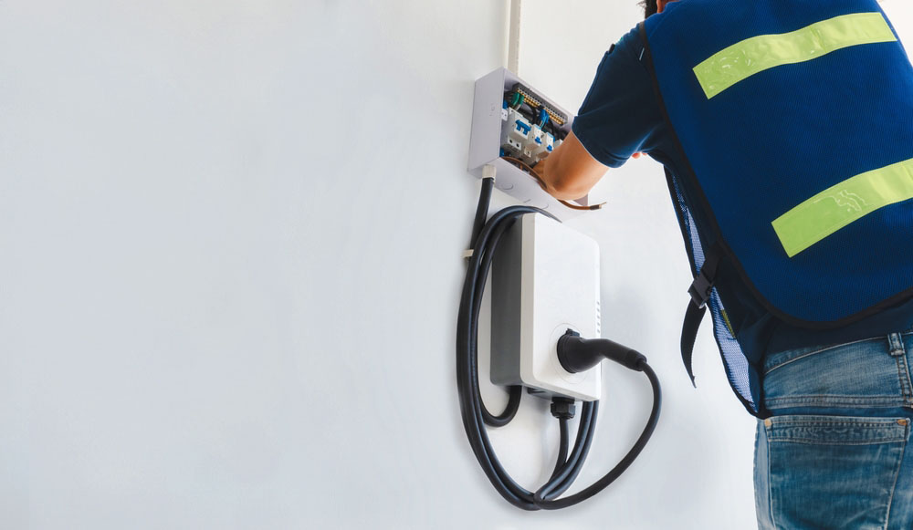 a circuit breaker for an EV charger a circuit breaker for an EV charger