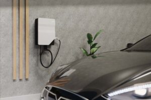 a level 2 EV charging station at home